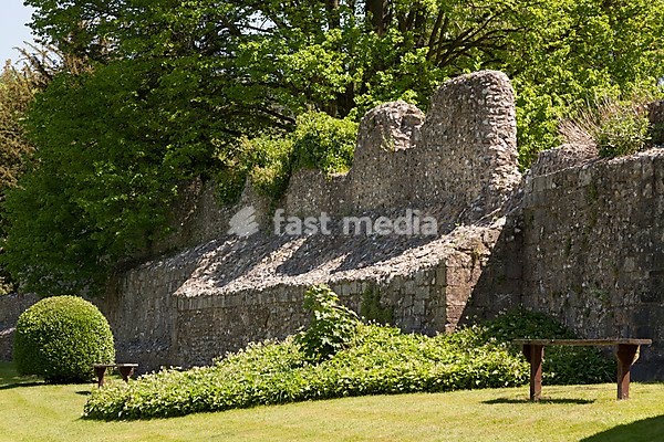 City walls, Winchester, Hampshire, England, United Kingdom, Europe
