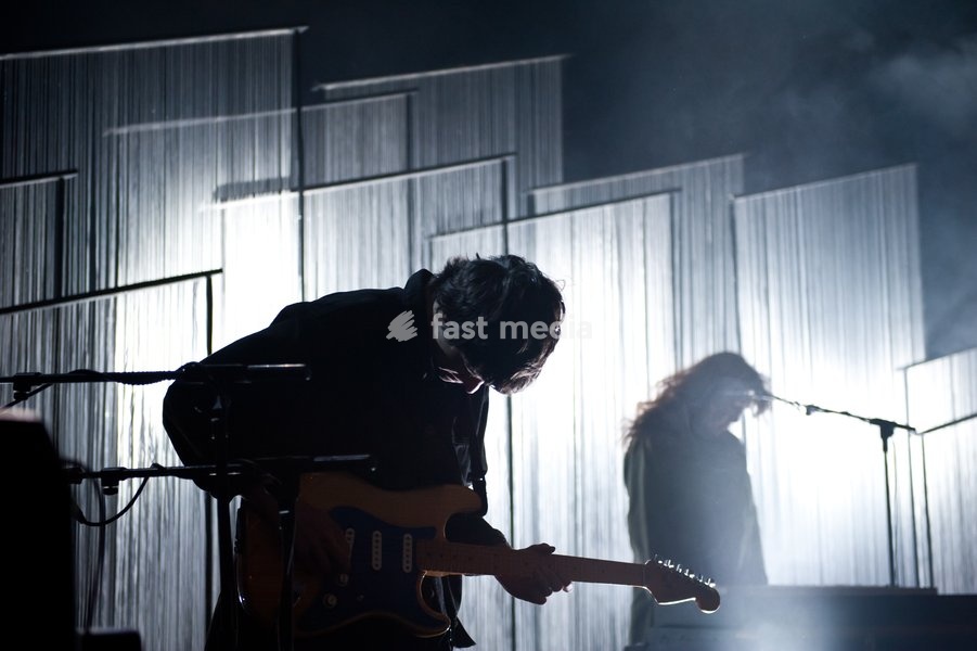 Beach House perform live at the Shepherds Bush Empire on Monday 25 March 2013. Picture shows Alex Scally and Victoria Legrand