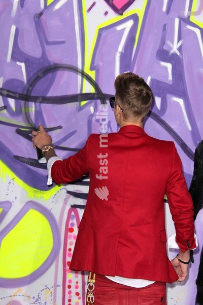 Justin Bieber at "Justin Bieber's Believe" Premiere on December 18 2013 in Los Angeles, California