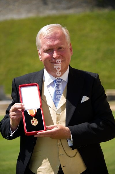 Sir Mark Worthington was Baroness Thatcher's private secretary received a KNIGHTS BACHELOR at an Investiture Ceremony at Windsor Castle, Berkshire on Friday July 18, 2014