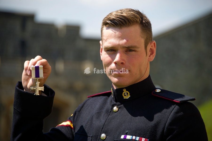Lance Corporal Wesley Masters, Royal Army Medical Corps, received The Military Cross at an Investiture Ceremony at Windsor Castle, Berkshire on Friday July 18, 2014
