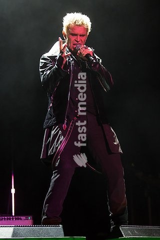 British rock singer Billy Idol, live in Hall 2, Lucerne, Switzerland