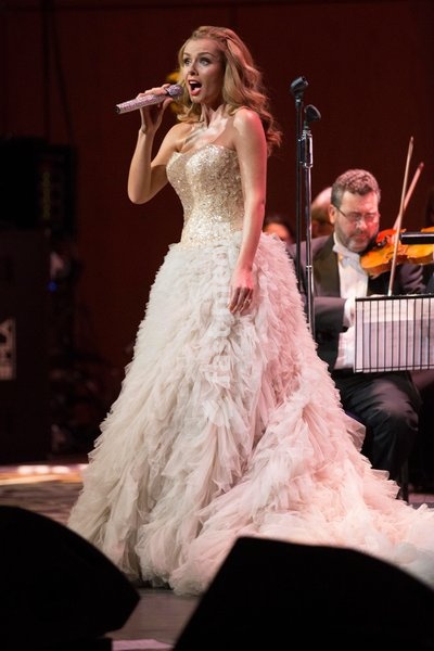 Katherine Jenkins performs at the Bridgewater Hall, Manchester, England, 3rd March 2015