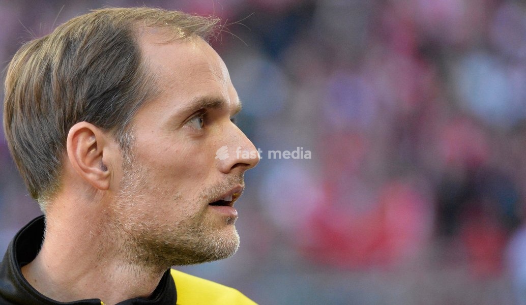Trainer Thomas Tuchel (Borussia Dortmund) // during the German Bundesliga 8th round match between FC Bayern Munich and Borussia Dortmund at the Allianz Arena in Muenchen, Germany on 2015/10/04. EXPA Pictures