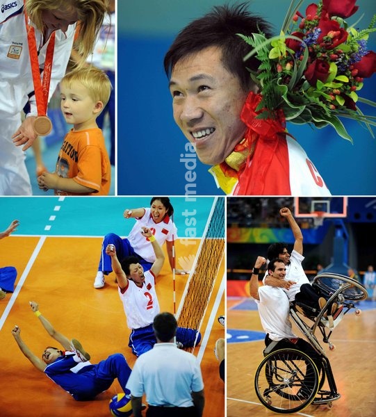 (080917) -- BEIJING, Sept. 17, 2008 -- Beautiful sports venues, exciting competitions, cheering crowds, enthusiastic volunteers and flawless logistics... all add up to an amazing Beijing Paralympics in the past 11 days. Paralympians, together with their teammates, competitors, coaches, families,…