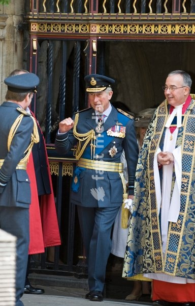 London Sep 21st Westminster Abbey The Prince of Wales, Patron, Battle of Britain Fighter Association, accompanied by The Duchess of Cornwall, attends the Battle of Britain Service of Thanksgiving and Rededication, Westminster Abbey