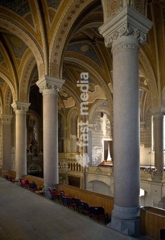 Plzen (German: Pilsen), Czech Republic, Great Synagogue (completed in 1893; architect: Emanuel Klotz). Interior view. Photo, 2009