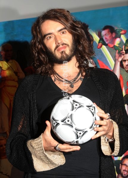 Russell Brand launches his new book ?Articles of Faith? (published by HarperCollins), and talks with David Baddiel about ? A season spent in worship of the beautiful game?, at The Prince Charles Cinema in London. Date: 22.10.2008