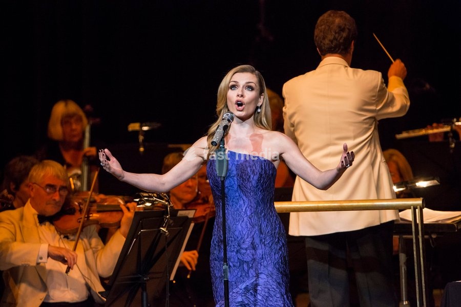 Mezzo-Soprano Katherine Jenkins performs at Manchester Bridgewater Hall, Manchester, England, 19th December 2016