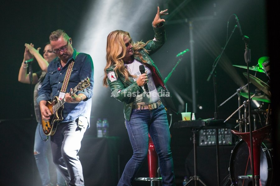 American singer Anastacia performs at Manchester Apollo, Manchester, England, 27th May 2017