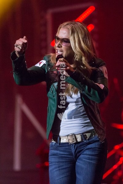 American singer Anastacia performs at Manchester Apollo, Manchester, England, 27th May 2017