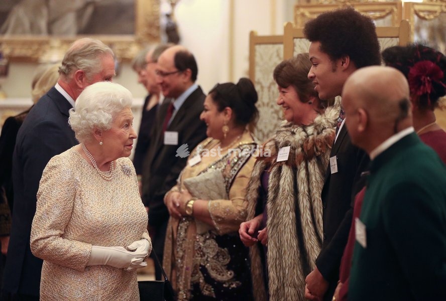 Queen Elizabeth II hosts a reception to celebrate the Commonwealth Diaspora community, in the lead up to the Commonwealth Heads of Government meeting in London this April, at Buckingham Palace, London
