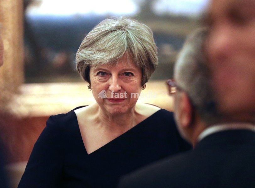 Prime Minister Theresa May at a reception to celebrate the Commonwealth Diaspora community, in the lead up to the Commonwealth Heads of Government meeting in London this April, at Buckingham Palace, London