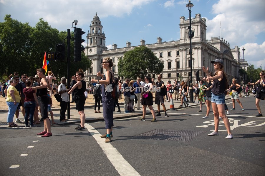 Trump Protest at Parliament Square Friday 13th July