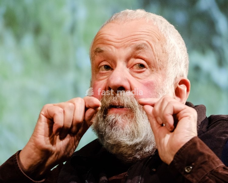 Director Mike Leigh appears on Mark Kermode Live in 3D on Monday 29 October 2018 held at BFI Southbank, London. Pictured: Mike Leigh