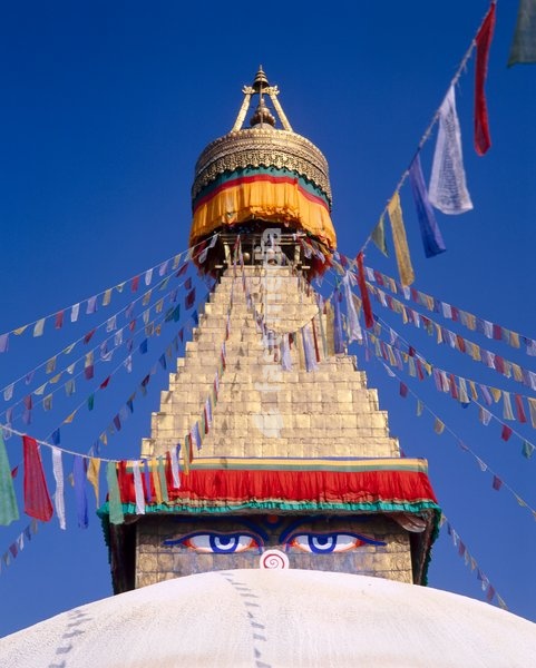 Bodhnath Stupa, Kathmandu, Nepal, Asia