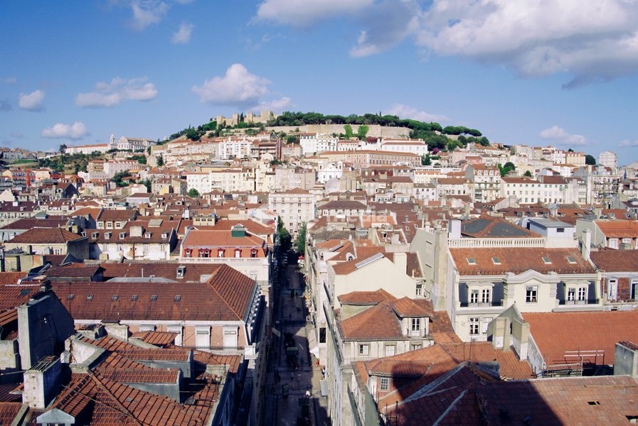 City and St. George's Castle, Lisbon, Portugal, Europe