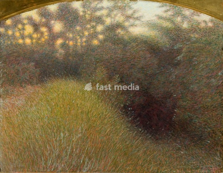 Sunset (Burning bush), 1900-1902. Found in the Collection of Galleria d'arte moderna Ricci Oddi, Piacenza
