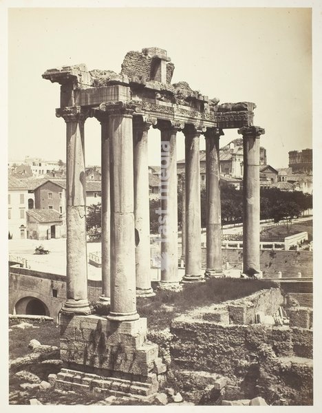 Bisson Frères, 1826–1900). Forum Romanum, Rome, 1854–1857. Albumen print, from the album "Reproductions photographiques des plus beaux types d'architecture et de sculpture", 44.5 × 34.1 cm. Inv. No. 1961.662, Chicago, Art Institute