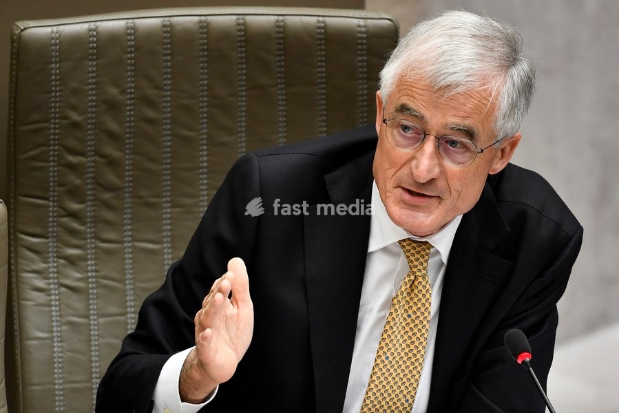 Flemish Minister-President Geert Bourgeois pictured during a plenary session at the Flemish Parliament in Brussels, Wednesday 22 May 2019