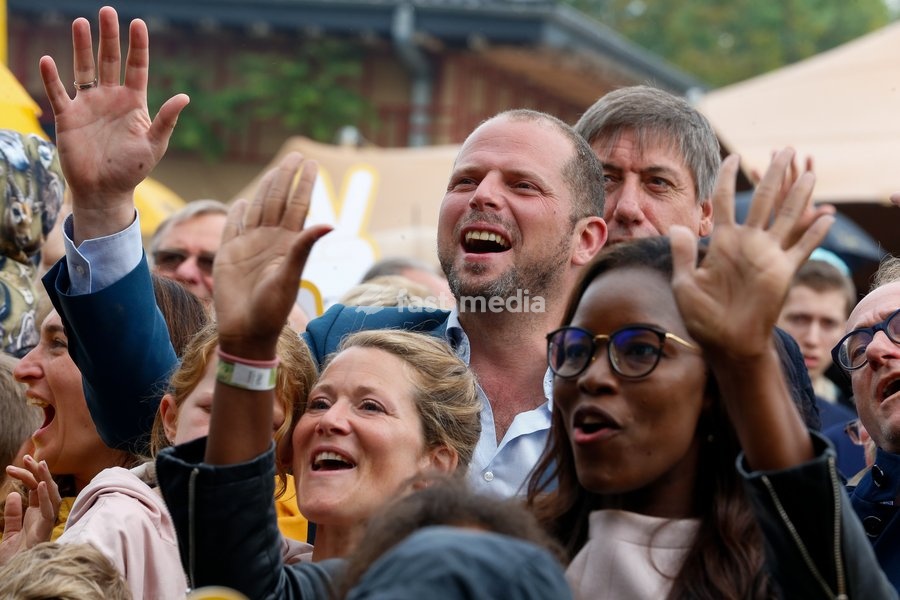 N-VA's Theo Francken pictured during the yearly family day of conservative Flemish nationalist party N-VA, on Saturday 25 May 2019 at the Planckendael animal park in Muizen