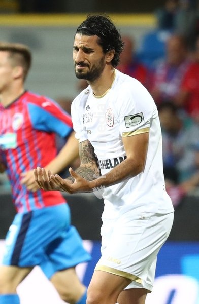 Antwerp's Lior Refaelov looks dejected during a soccer match between Czech club Viktoria Plzen and Belgian soccer team Royal Antwerp FC, the return in the third qualifying round of the UEFA Europa League, in Pilsen, the Czech Republic, Thursday 15 August 2019. The first leg ended in a 1-0 victory…