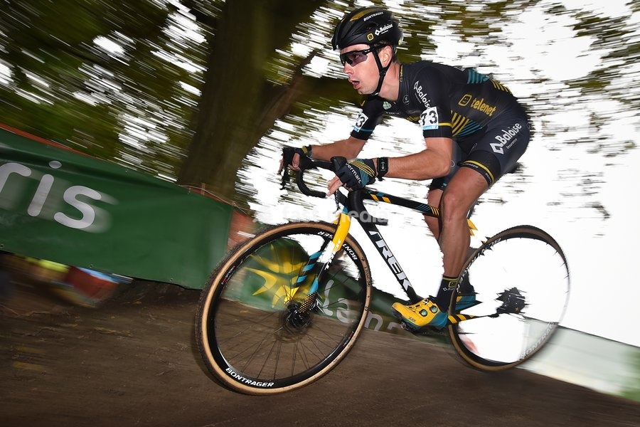 Dutch Lars Van Der Haar pictured in action during the men's elite race at the Berencross Meulebeke, the second race in the 'Ethias Cross' competition, Saturday 05 October 2019, in Meulebeke