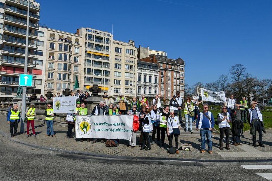 a student strike action ''the 11th Strike For Future @ Liege'' organized by ''Youth For Climate'', urging pupils to skip classes to protest a lack of climate awareness, Thursday 21 March 2019 in Liege. This marks the 11th consecutive week youths take the streets on Thursday. The action is inspired…