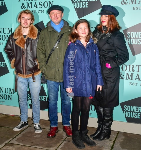 John Simm and Kate Magowan attends the opening party of Skate at Somerset House on November 12, 2019 in London, England. Celebrating its 20th anniversary, London's favorite festive destination opens at Somerset House on Wednesday 13th November and runs until Sunday 12th January 2020