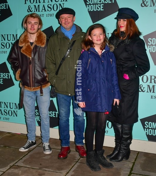 John Simm and Kate Magowan attends the opening party of Skate at Somerset House on November 12, 2019 in London, England. Celebrating its 20th anniversary, London's favorite festive destination opens at Somerset House on Wednesday 13th November and runs until Sunday 12th January 2020