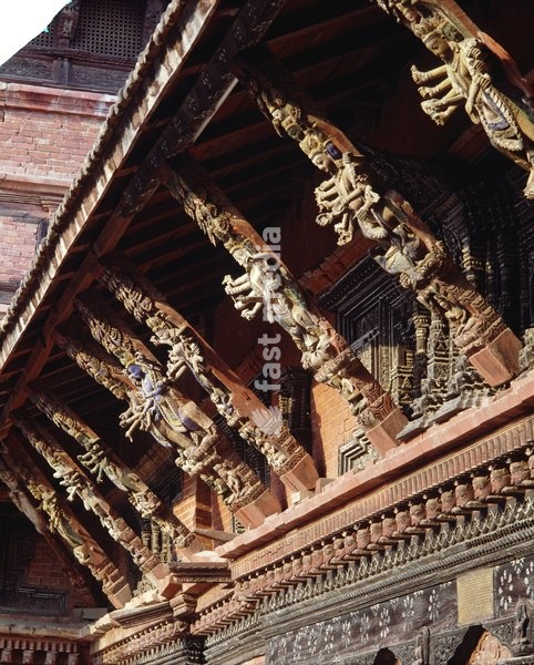 Royal Palace in Patan, Nepal, Asia