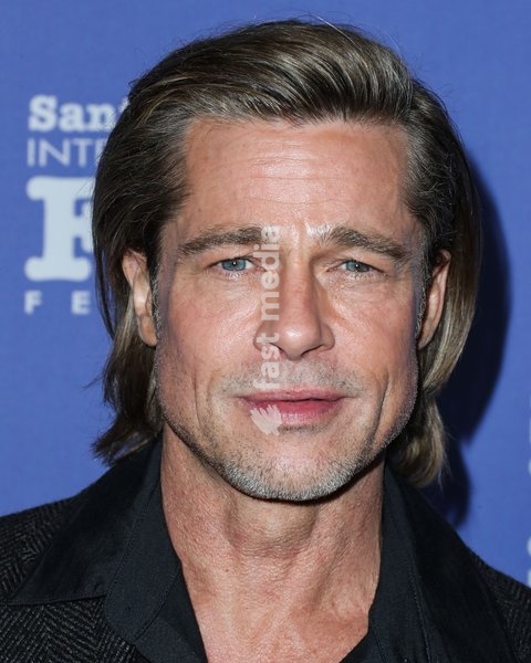 Brad Pitt arrives at the 35th Santa Barbara International Film Festival - Maltin Modern Master Award Honoring Brad Pitt held at The Arlington Theatre (Metropolitan Theatres) on January 22, 2020 in Santa Barbara, California, United States