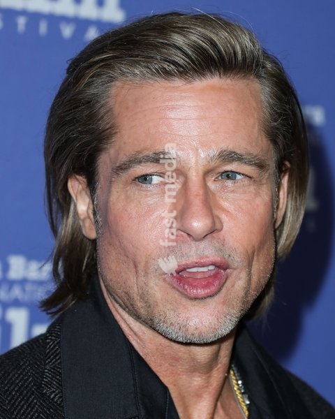 Brad Pitt arrives at the 35th Santa Barbara International Film Festival - Maltin Modern Master Award Honoring Brad Pitt held at The Arlington Theatre (Metropolitan Theatres) on January 22, 2020 in Santa Barbara, California, United States