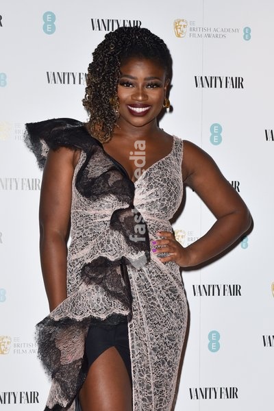 Clara Amfo at the Vanity Fair EE Rising Star Party ahead of the EE British Academy Film Awards at Decimo, Standard London in London, England. Thursday 23rd January 2020. - (0)