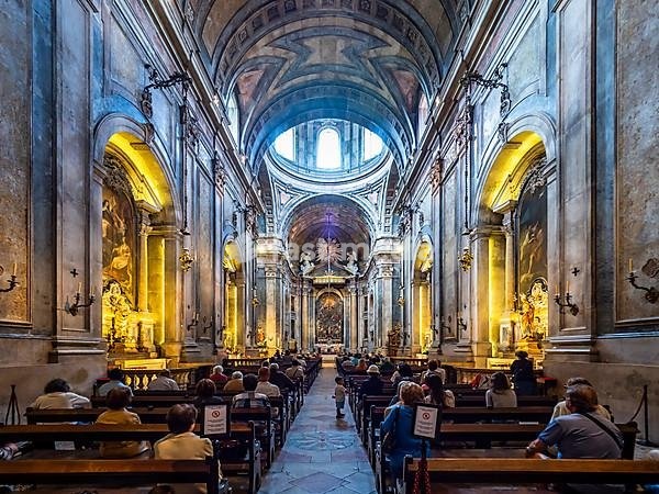 Interior view, Basilica da Estrela, Lisbon, Portugal