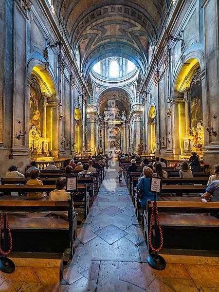 Interior view, Basilica da Estrela, Lisbon, Portugal