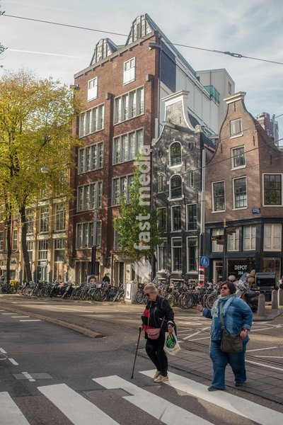 Pedestrians in Amsterdam, The Netherlands