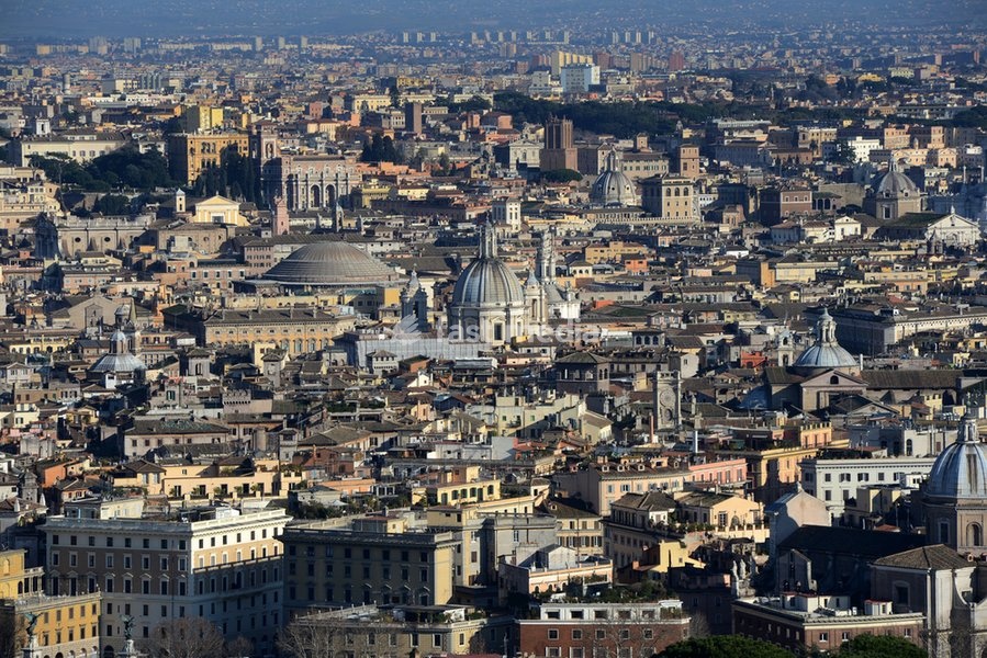 Aerial view of Rome. Italy. 2013