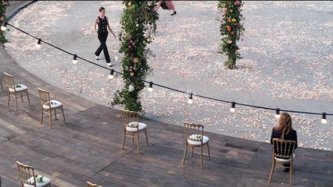 Paris Fashion Week 2021 Screenshots of The Spring-Summer 2021 Haute Couture Showâ€” CHANEL Shows 26 January 2021 Taken from The film of the show directed by photographer, filmmaker and graphic designer Anton Corbijn