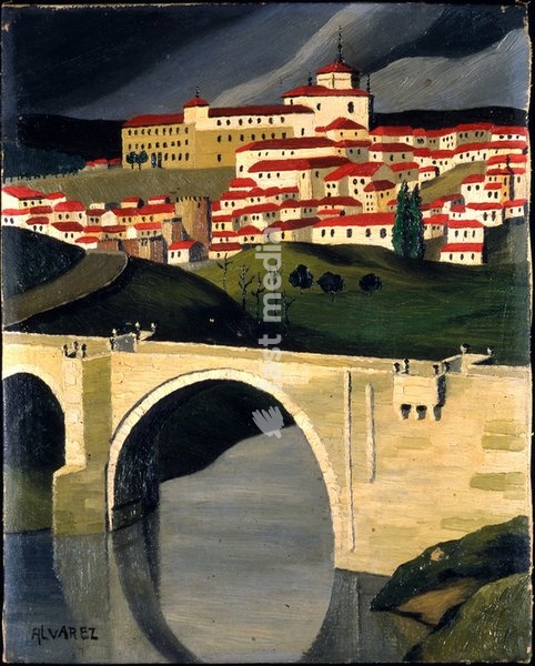 Dominguez Alvarez, 1906–1942. "Landscape". Oil on canvas, 30.5 × 24.5 cm. Lisbon, Museu Calouste Gulbenkian