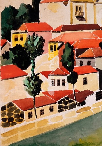 Dominguez Alvarez, 1906–1942. "Untitled". Graphite, gouache, watercolour and Indian ink on paper, 25.9 × 18 cm. Lisbon, Museu Calouste Gulbenkian