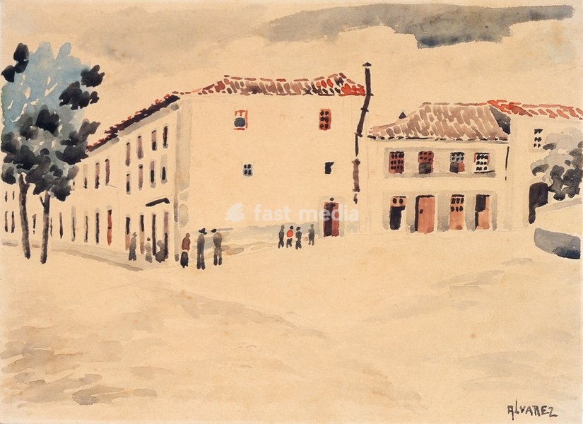 Dominguez Alvarez, 1906–1942. "Untitled". Watercolour on paper, 19.2 × 26.4 cm. Lisbon, Museu Calouste Gulbenkian