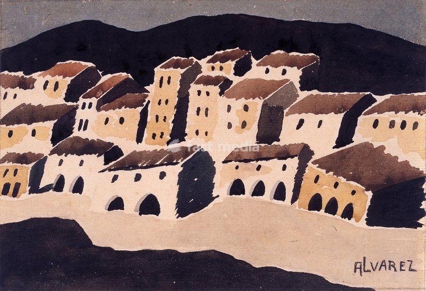Dominguez Alvarez, 1906–1942. "Untitled". Graphite, gouache and watercolour on paper, 14.7 × 21.6 cm. Lisbon, Museu Calouste Gulbenkian