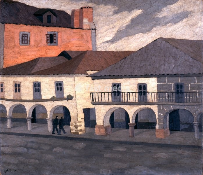 Dominguez Alvarez, 1906–1942. "Casario (Galiza)" (Casario (Galica)), 1930. Oil on canvas, 55.2 × 64.2 cm. Lisbon, Museu Calouste Gulbenkian