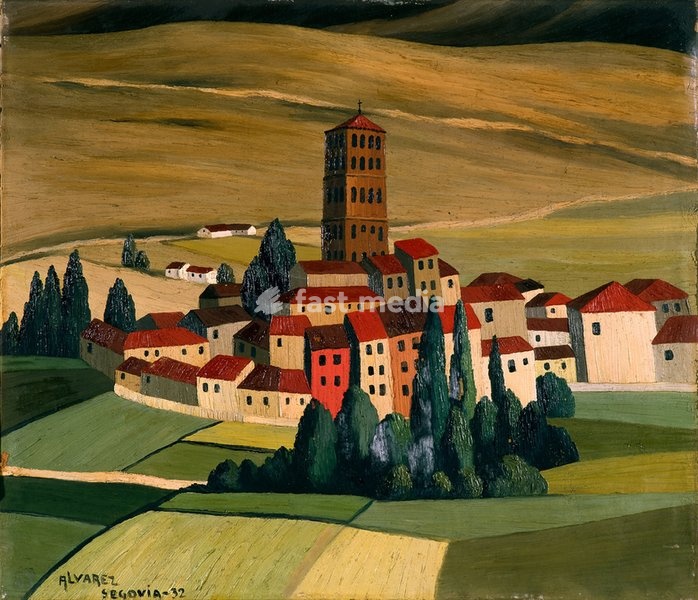 Dominguez Alvarez, 1906–1942. "Segovia", 1932. Oil on canvas, 56.3 × 66 cm. Lisbon, Museu Calouste Gulbenkian