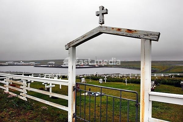 Cemetery gate, Cemetery, Raudarhöfn, East coast, Iceland