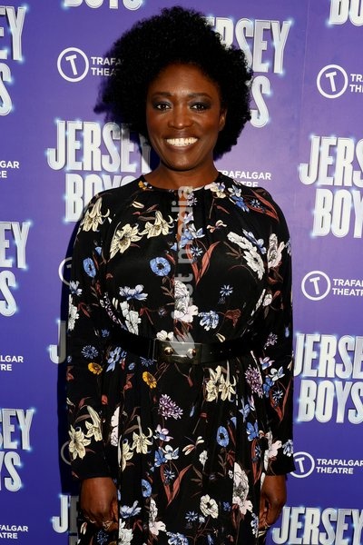 Andi Osho attending the Jersey Boys Press Night on Tuesday 17 August 2021 at the Trafalgar Theatre in Whitehall, London, United Kingdom