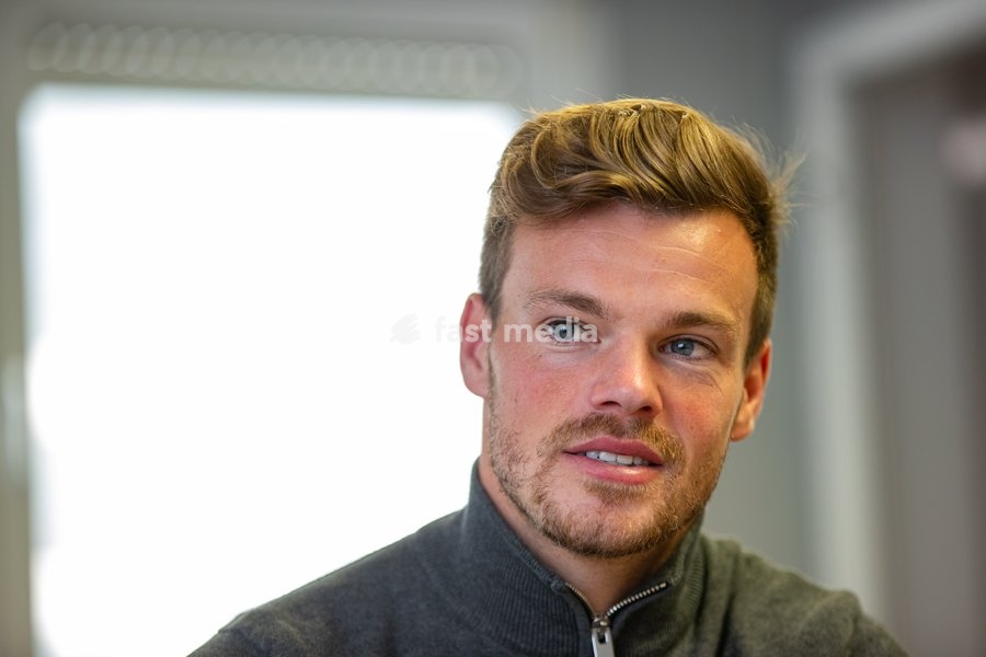 Kortrijk's Kristof D'Haene pictured during a press moment with KV Kortrijk new coach, Wednesday 13 October 2021 in Kortrijk