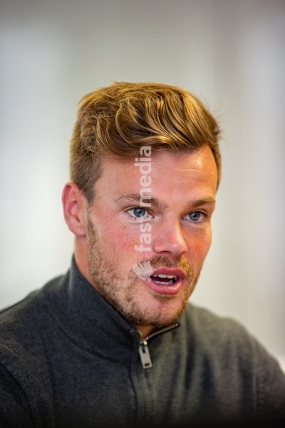 Kortrijk's Kristof D'Haene pictured during a press moment with KV Kortrijk new coach, Wednesday 13 October 2021 in Kortrijk