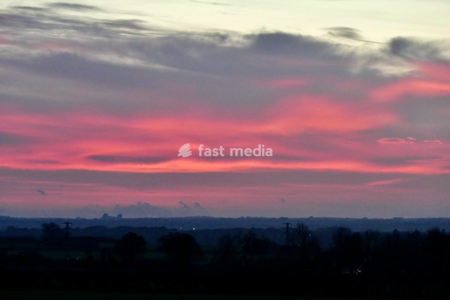Colourful skies as dawn breaks on a New Year